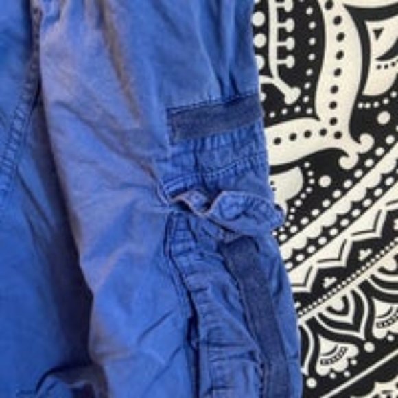 Men’s blue cargo shorts - Picture 3 of 5